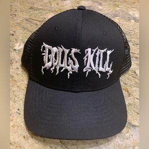 Dolls Kill embroidered adjustable baseball hat.